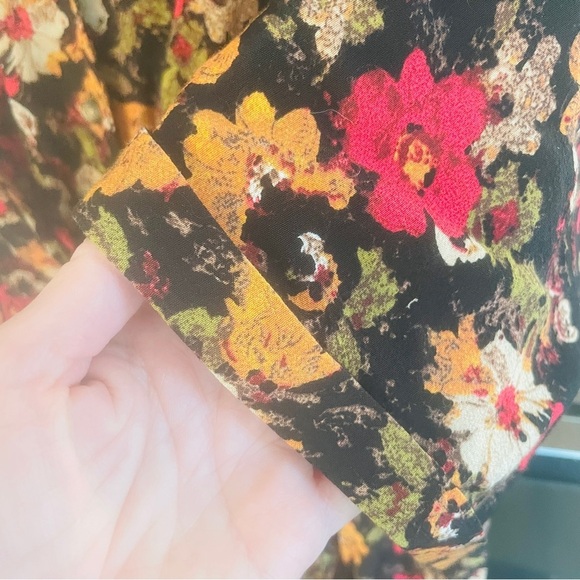 Urban Outfitters Floral Aloha Tie Front Shirt Dress Size Medium - Picture 11 of 14